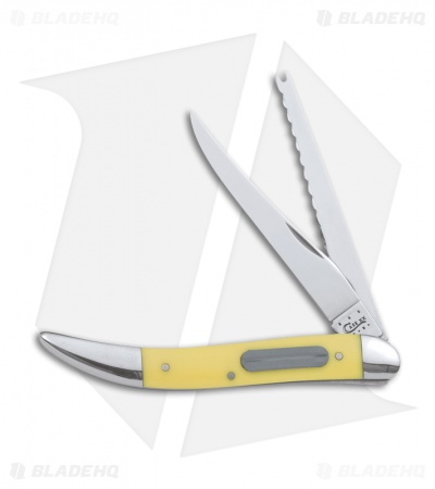 Case Fishing Knife 4.25" Yellow Delrin (320094F SS) 00120