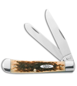 Case Trapper Knife 4.125&quot; Amber Bone (6254 SS) 0164 | 22491