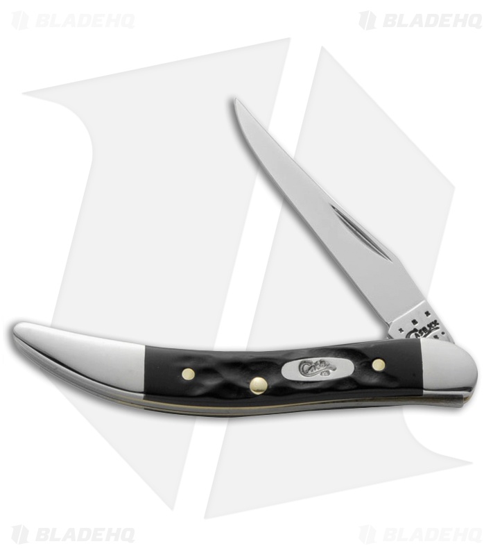 Case Small Texas Toothpick Knife 3" Rough Black (610096 SS) 18223