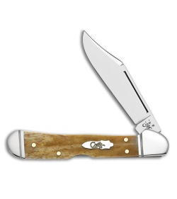 Case Mini Copperlock Knife 3.625" Antique Bone (61749L SS) 58186