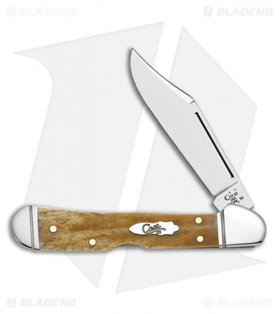 Case Mini Copperlock Knife 3.625" Antique Bone (61749L SS) 58186
