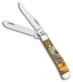 Case Mini Trapper Knife 3.5" Abalone Corelon 9207AB