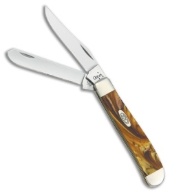 Case Mini Trapper Knife 3.5" Butter Rum Corelon 9207BR