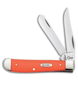 Case Mini Trapper Knife 3.5" Orange Synthetic (4207 SS) 80505