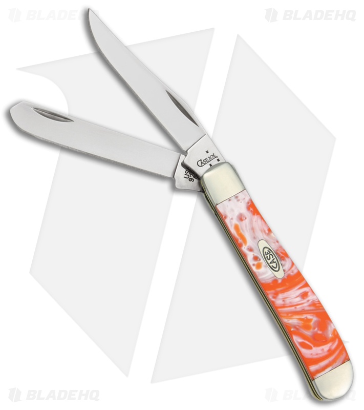 Case Mini Trapper Knife 3.50" Tennessee Orange Corelon 9207TN Blade HQ