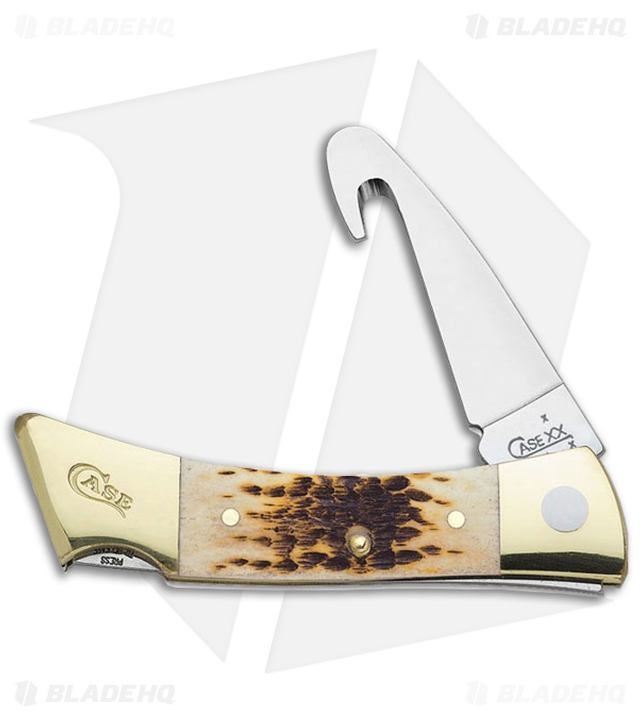 Case XX-Changer Knife Amber Bone Lockback 110 - Blade HQ