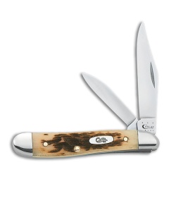 Case Peanut Knife 2.75" Amber Bone (6220 SS) 045