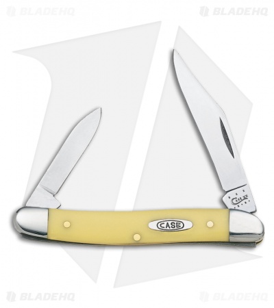 Case Pen Knife 3.375" Yellow Acrylic (32087 CV) 00109
