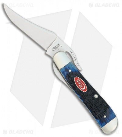 Case Russlock Knife 4.25" Blue Bone (61953L SS) 7057