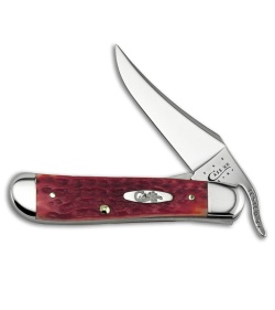 Case RussLock Knife 4.25" Dark Red Bone (61953L CV)06994