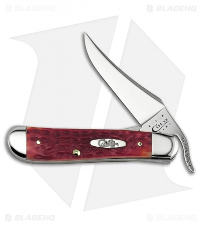 Case RussLock Knife 4.25" Dark Red Bone (61953L CV)06994