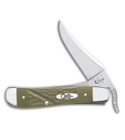 Case Russlock Knife 4.25" Green Synthetic (61953L SS) 63724