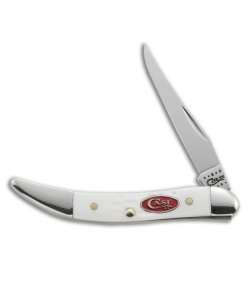 Case Small Texas Toothpick Knife 3.00" Jigged White Synthetic (610096 SS) 60180