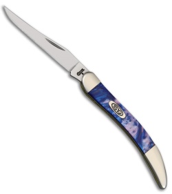 Case Small Texas Toothpick Knife 3.00" Purple and White Corelon 910096LP