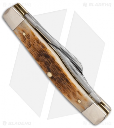 Case Medium Stockman Knife 3.625" Amber Bone (63032 CV) 00079