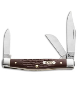 Case Medium Stockman Knife 3.25" Jigged Brown Synthetic (6344 SS) 00106