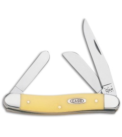 Case Medium Stockman Knife 3.625" Yellow Delrin (3318 SS)