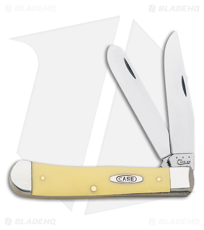 Case Knives Trapper Knife 4.1" Yellow Delrin (3254 CS) 00161
