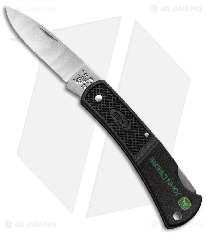Case Caliber John Deere Small Lockback Knife 3" Black Zytel (LT1225L SS