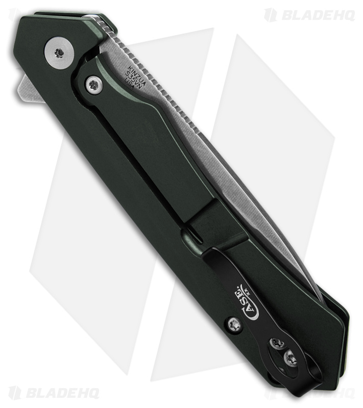 Case Cutlery Kinzua Frame Lock Spear Point Knife OD Green Aluminum (3.4" SW) 