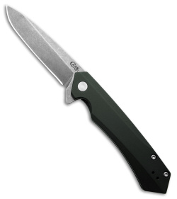 Case Cutlery Kinzua Frame Lock Spear Point Knife OD Green Aluminum (3.4" SW) 