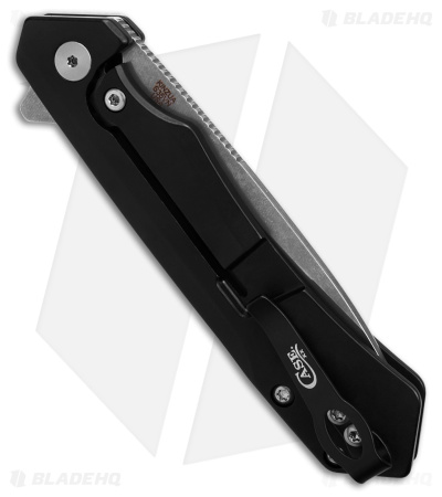 Case Cutlery Kinzua Frame Lock Spear Point Knife Black Aluminum (3.4" SW) 