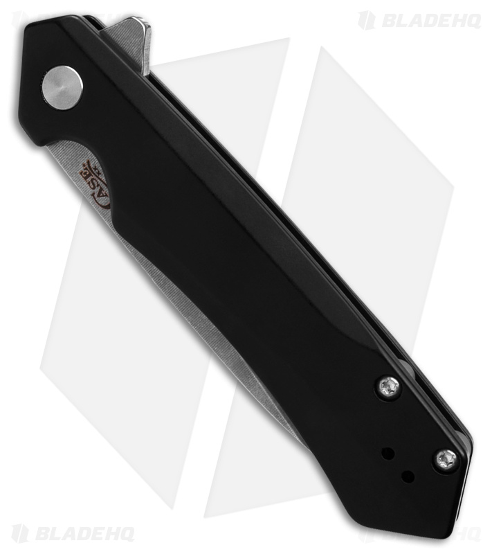 Case Cutlery Kinzua Frame Lock Spear Point Knife Black Aluminum (3.4" SW) 