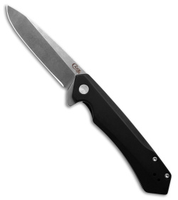 Case Cutlery Kinzua Frame Lock Spear Point Knife Black Aluminum (3.4" SW) 