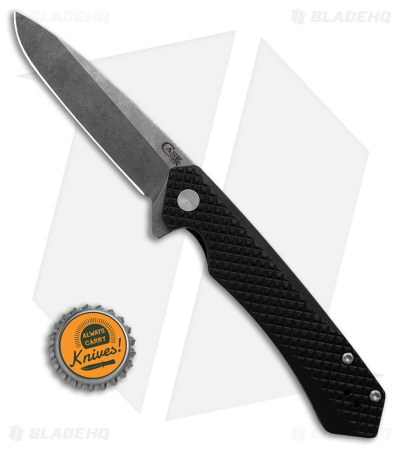 Case Cutlery Kinzua Frame Lock Spear Point Knife Black Milled Alum (3.4" SW) 