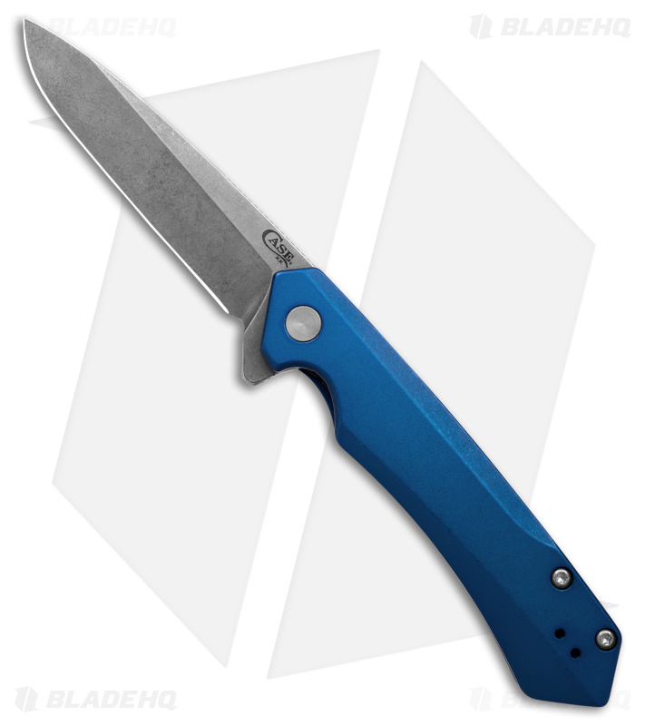Case Cutlery Kinzua Frame Lock Spear Point Knife Blue Aluminum (3.4" SW) 