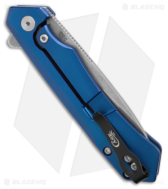Case Cutlery Kinzua Frame Lock Spear Point Knife Blue Aluminum (3.4" SW) 