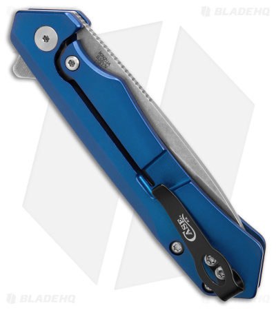 Case Cutlery Kinzua Frame Lock Spear Point Knife Blue Aluminum (3.4" SW) 