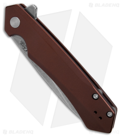 Case Cutlery Kinzua Frame Lock Spear Point Knife Brown Aluminum (3.4" SW) 