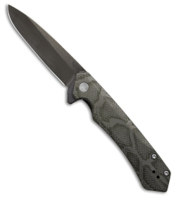 Case Cutlery Kinzua Frame Lock Spear Point Knife OD Green Snake (3.4" DLC) 64636