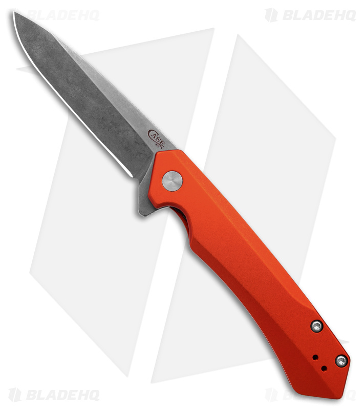 Case Cutlery Kinzua Frame Lock Spear Point Knife Orange Aluminum (3.4" SW) 
