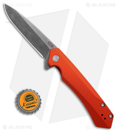 Case Cutlery Kinzua Frame Lock Spear Point Knife Orange Aluminum (3.4" SW) 
