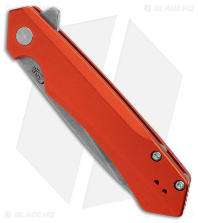 Case Cutlery Kinzua Frame Lock Spear Point Knife Orange Aluminum (3.4" SW) 