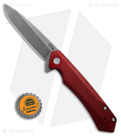 Case Cutlery Kinzua Frame Lock Spear Point Knife Red Aluminum (3.4" SW) 