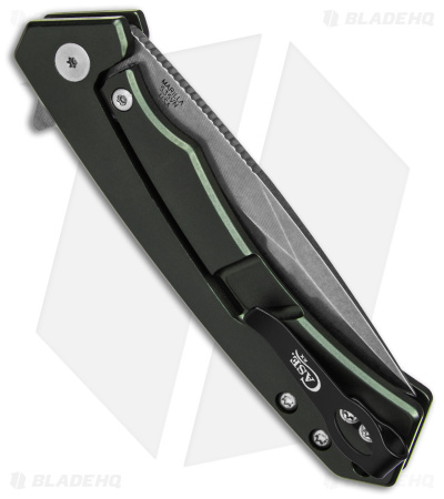 Case Cutlery Marilla Frame Lock Knife OD Green Aluminum (3.4" Stonewash) 25883
