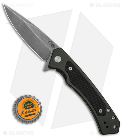 Case Cutlery Marilla Frame Lock Knife OD Green Aluminum (3.4" Stonewash) 25883