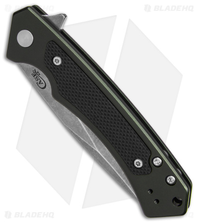 Case Cutlery Marilla Frame Lock Knife OD Green Aluminum (3.4" Stonewash) 25883