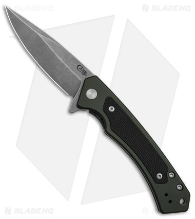 Case Cutlery Marilla Frame Lock Knife OD Green Aluminum (3.4" Stonewash) 25883