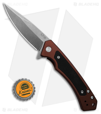 Case Cutlery Marilla Frame Lock Knife Brown Aluminum (3.4" Stonewash) 25885