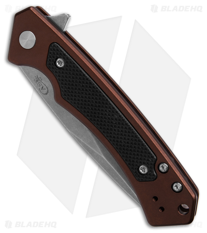 Case Cutlery Marilla Frame Lock Knife Brown Aluminum (3.4" Stonewash) 25885