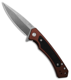 Case Cutlery Marilla Frame Lock Knife Brown Aluminum (3.4" Stonewash) 25885