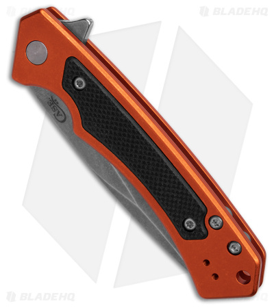 Case Cutlery Marilla Frame Lock Knife Orange Aluminum (3.4" Stonewash) 25886