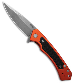 Case Cutlery Marilla Frame Lock Knife Orange Aluminum (3.4" Stonewash) 25886