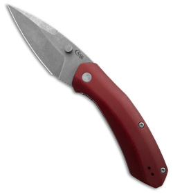 Case Cutlery Westline Liner Lock Knife Red Aluminum (3.4" Stonewash) 36551