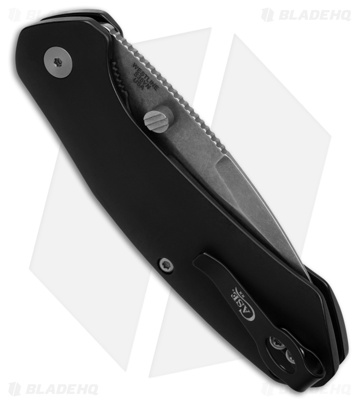 Case Cutlery Westline Liner Lock Knife Black Aluminum (3.4" Stonewash) 36550