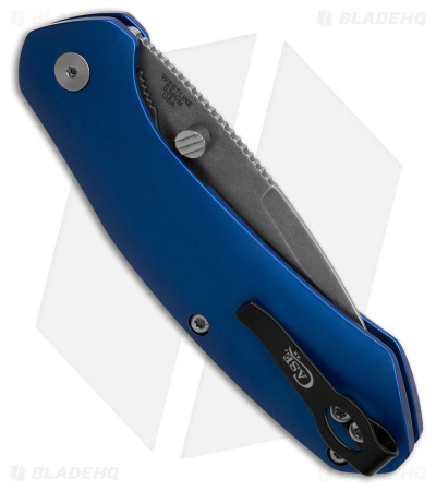 Case Cutlery Westline Liner Lock Knife  Blue Aluminum (3.4" Stonewash) 36552